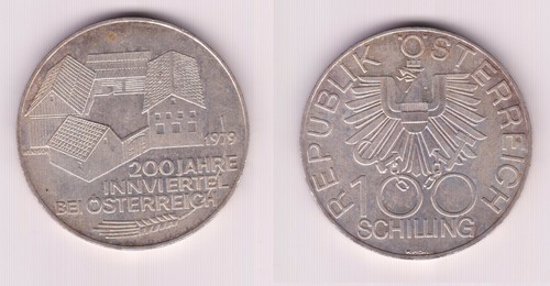100 schilling silber münze - 100,