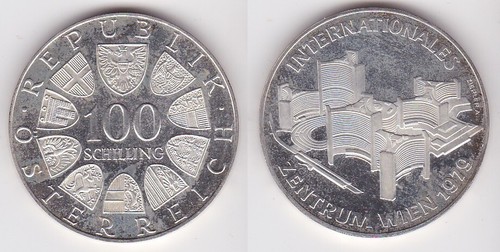 100 schilling silber - silber, münze