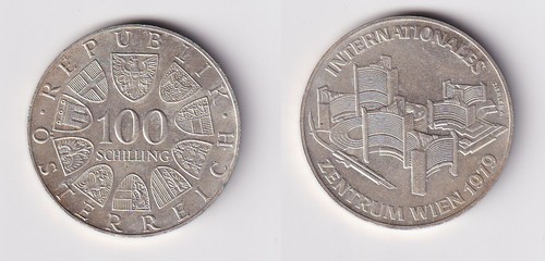 100 schilling silber - schilling, münze