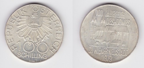 100 schilling silber - schilling, münze